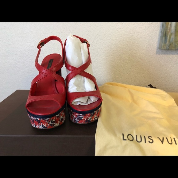 Pre-Owned Louis Vuitton Platform Wedges - Picture 2 of 7